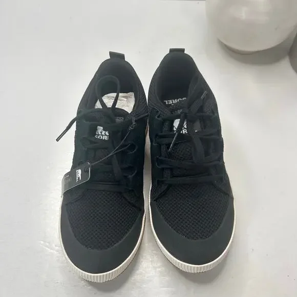 Sorel Out N About III Low Top Sneakers Black NL4860-010 Women 6 NWOB - Picture 2 of 9
